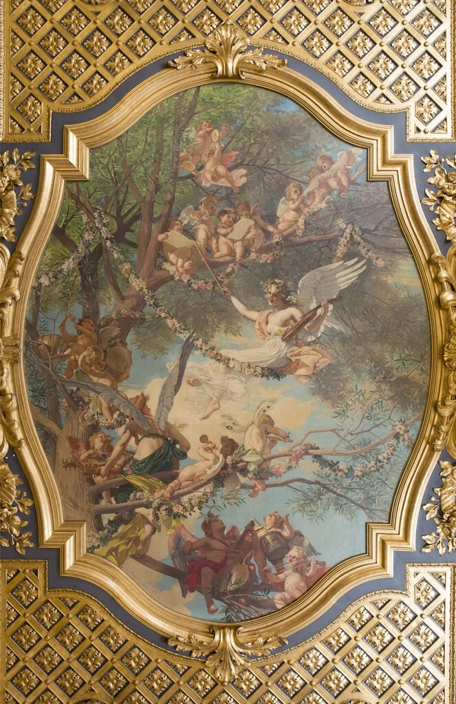 Concerto all'aperto. Soffitto del salone grande - Hallwylska museet, Stoccolma
